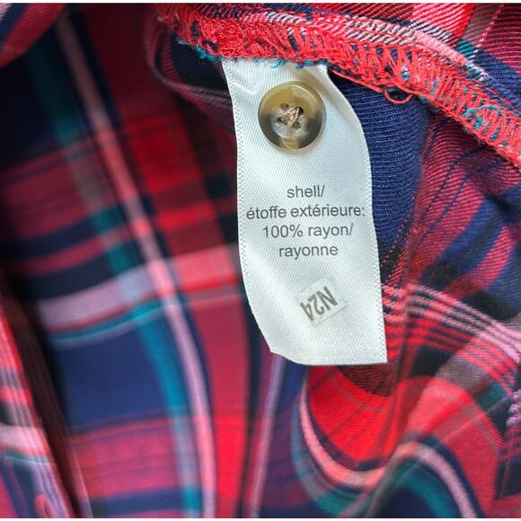 Maurice’s Plaid Long Sleeve Button Down soft cotton size Small - Picture 8 of 8
